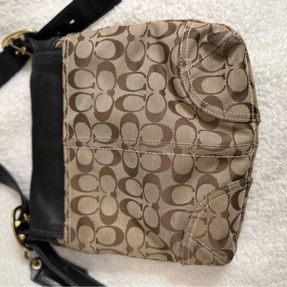 Coach Brown and Black  Legact Bleeker Signature Crossbody Bag - Picture 12 of 15